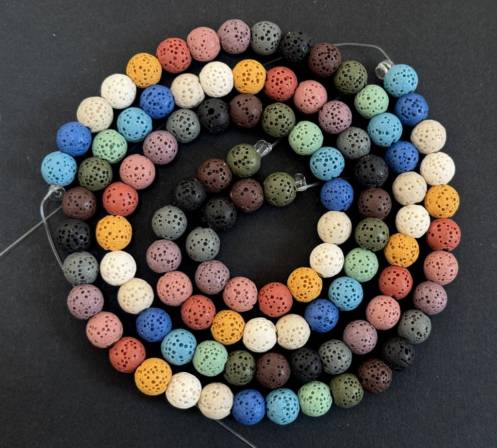 natural lava beads - Oz Beads
