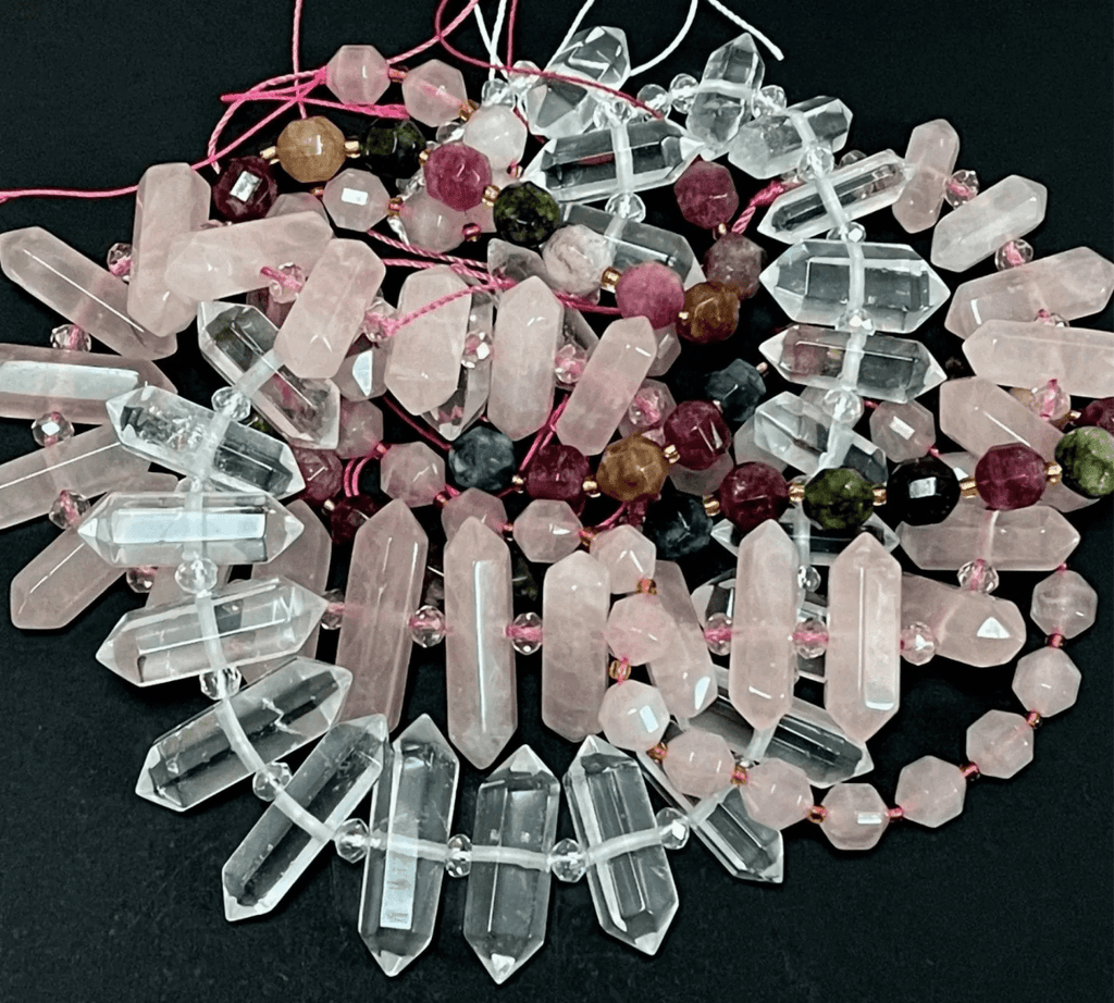 double terminated points - Oz Beads