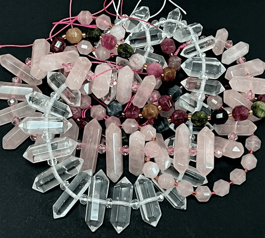 double terminated points beads collection - Oz Beads