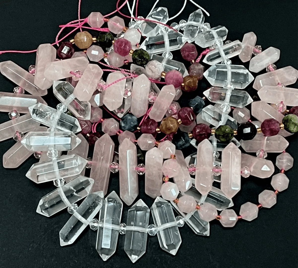 double terminated points - Oz Beads