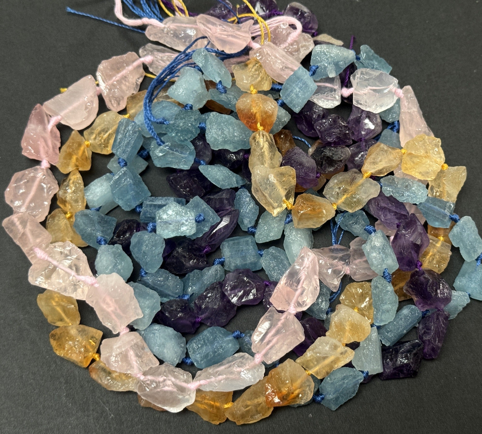 natural raw crystal beads - Oz Beads