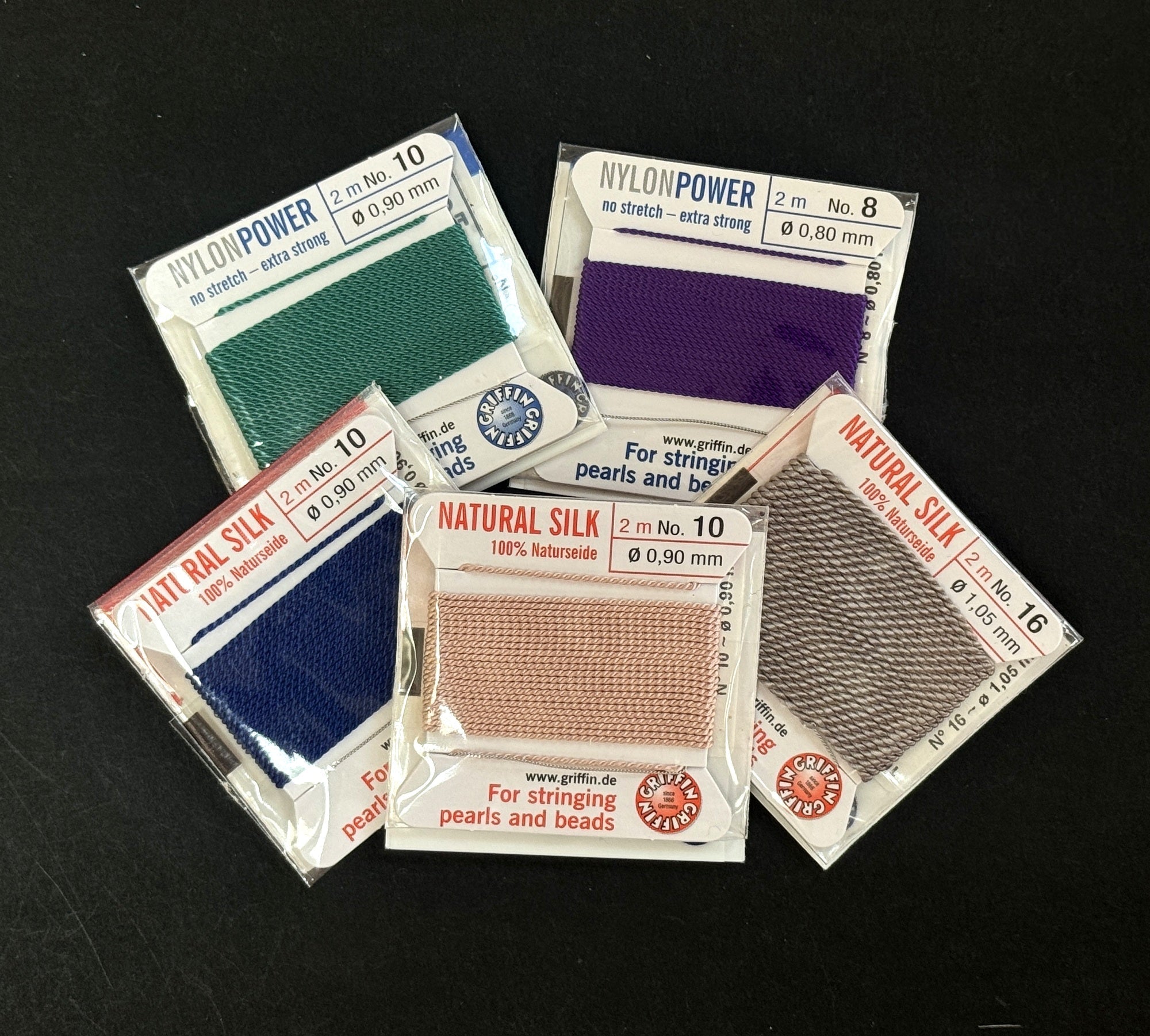 Griffin Silk and Nylon Cords - Oz Beads
