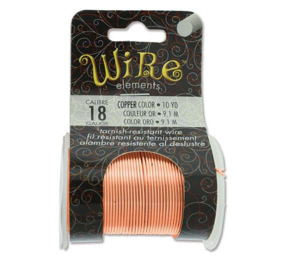 18ga Beadsmith Tarnish Resistant Copper Medium Hard Craft Wire