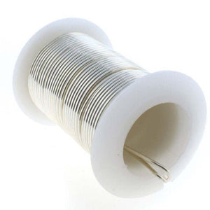18ga Beadsmith Tarnish Resistant Silver Medium Hard Craft Wire - 10yd (9.1m) Spool - Oz Beads