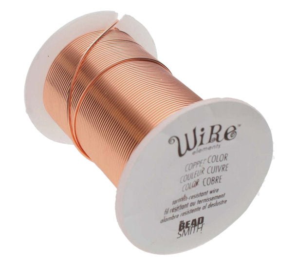 20ga Beadsmith Tarnish Resistant Copper Medium Hard Craft Wire - 15yd (13.7m) Spool - Oz Beads 