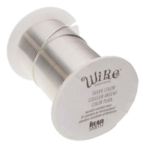 20ga Beadsmith Tarnish Resistant Silver Medium Hard Craft Wire - 15yd (13.7m) Spool - Oz Beads