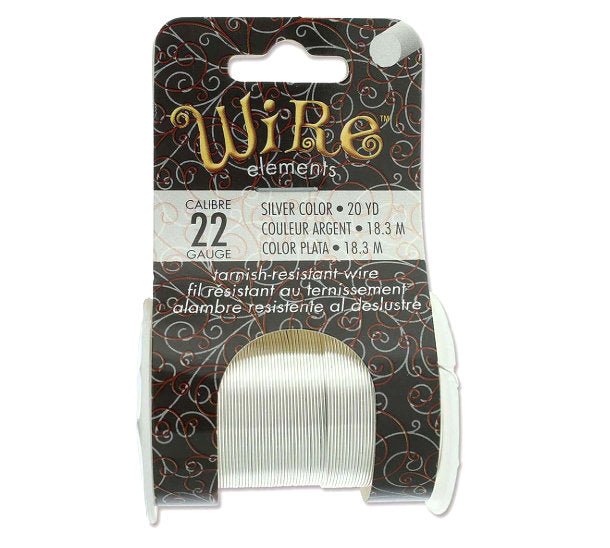 22ga Beadsmith Tarnish Resistant Silver Medium Hard Craft Wire