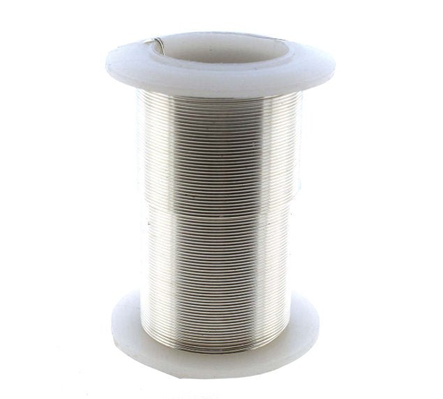 spool of silver craft wire