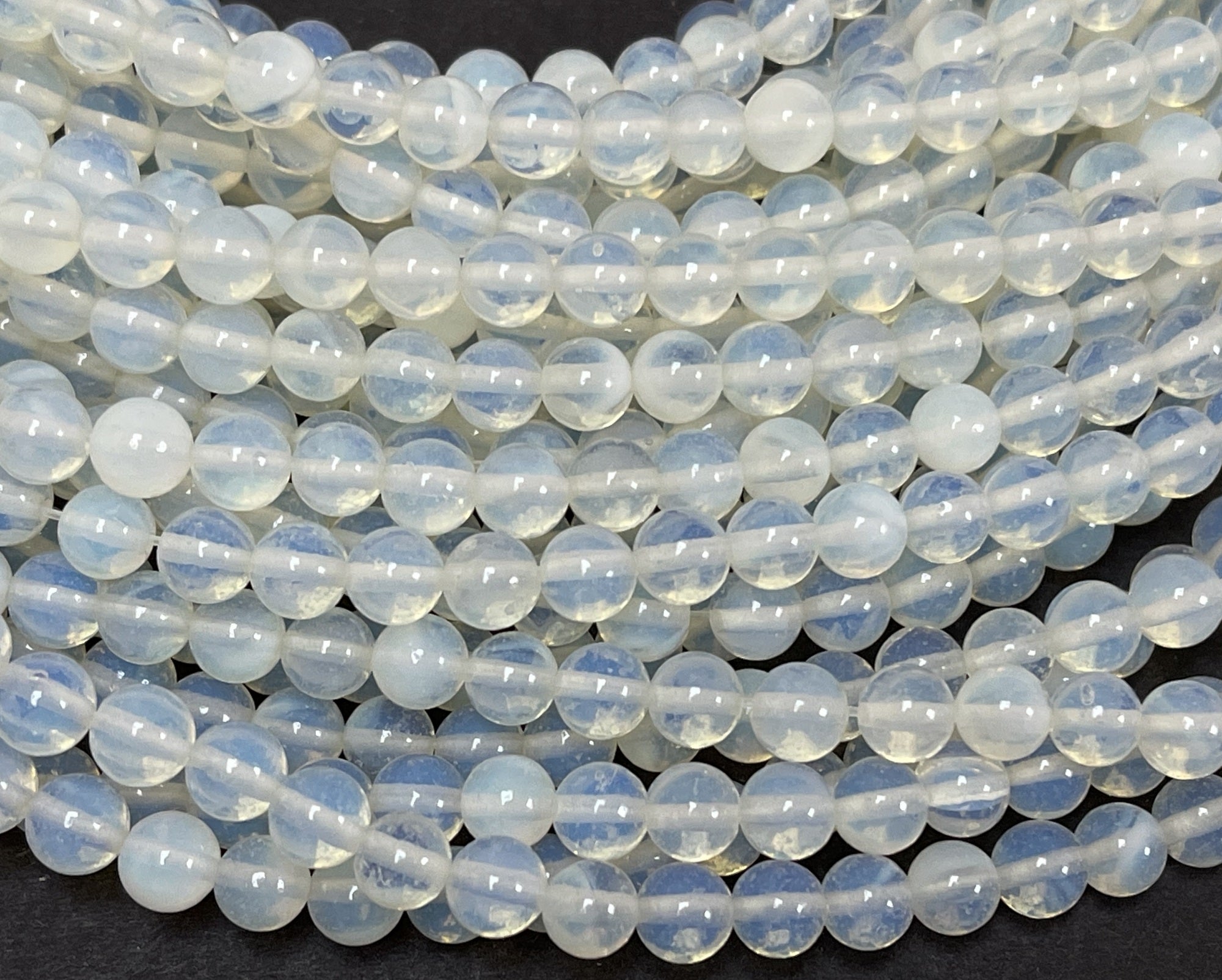 Opalite 6mm round beads 15" strand