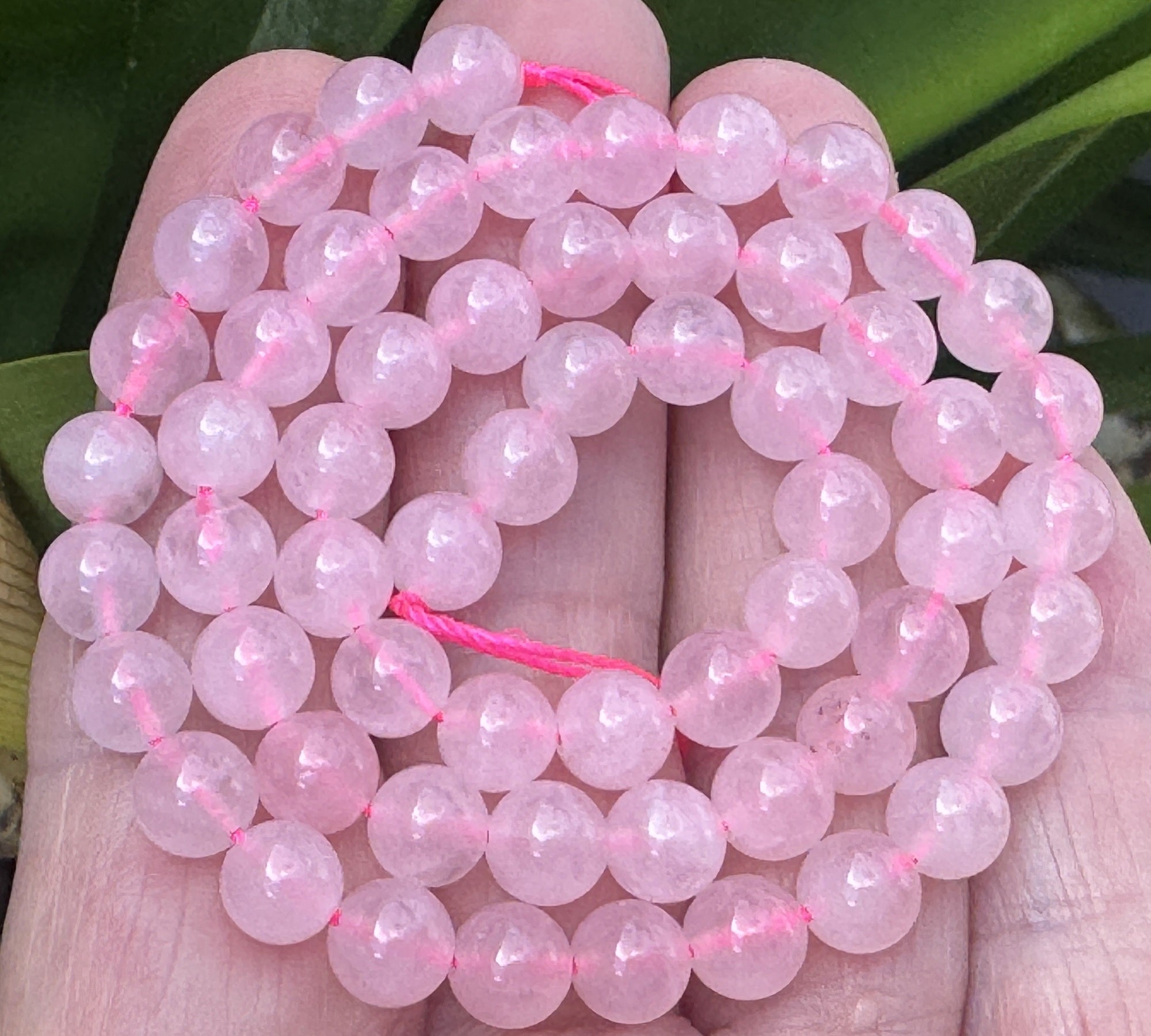 Rose Quartz 6mm round natural gemstone beads 15" strand