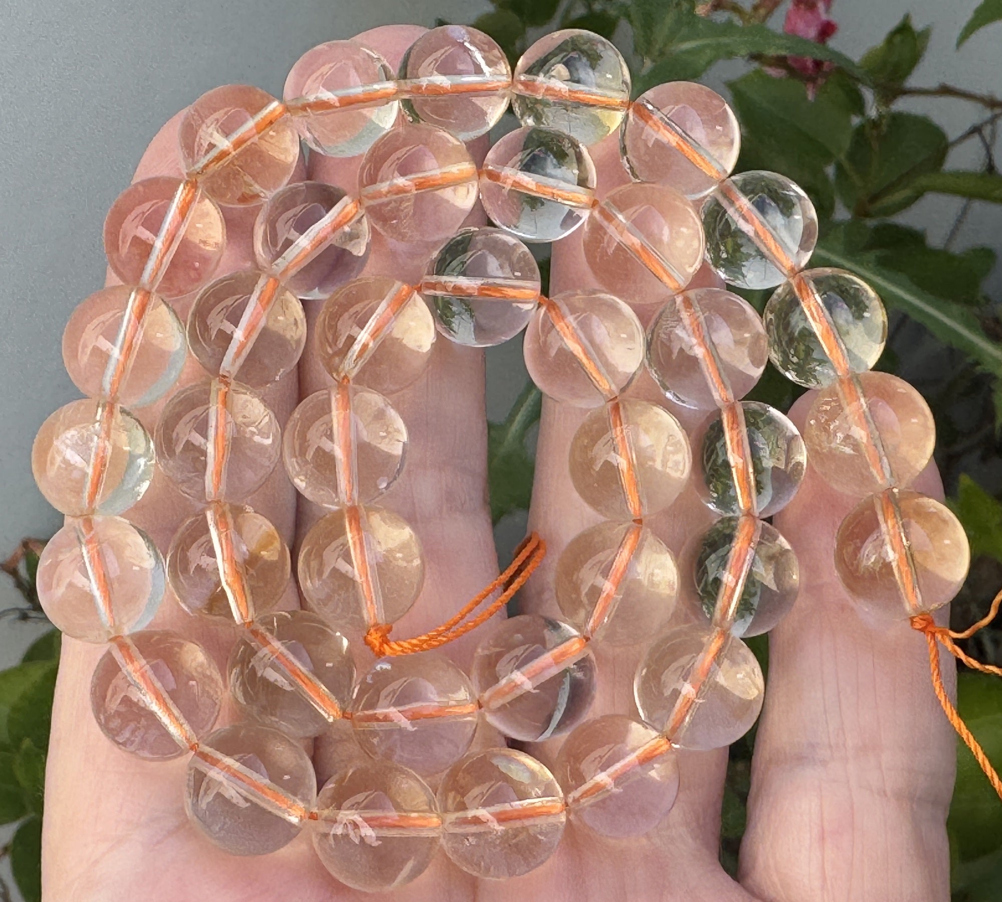 Citrine 10mm round natural gemstone beads 39cm strand - Oz Beads 