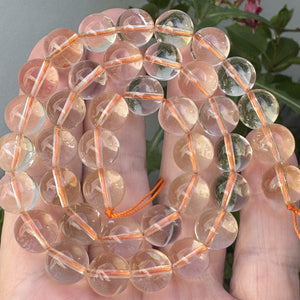 Citrine 10mm round natural gemstone beads 39cm strand - Oz Beads 