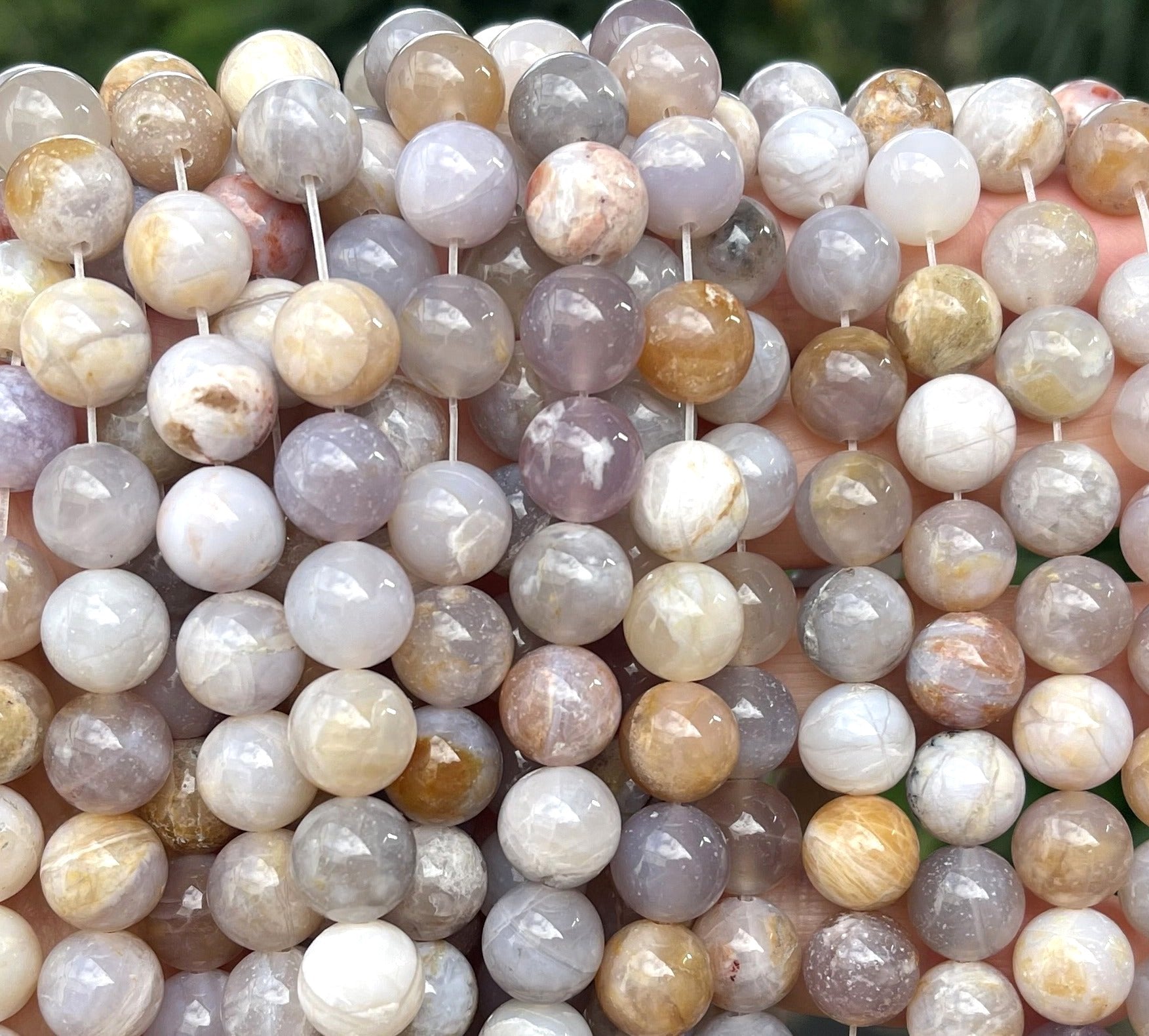 Australian Agate 10mm round natural gemstone beads 15.5" strand