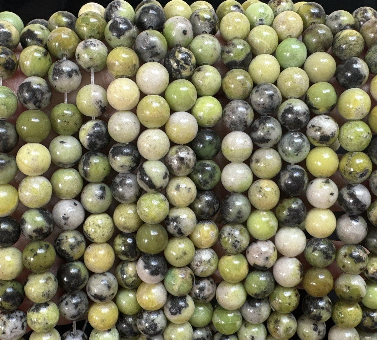 Chrysoprase 8mm round beads natural gemstone beads 15" strand - Oz Beads 