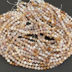 Australian Agate 6mm round natural gemstone beads 15.5" strand - Oz Beads 