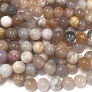 Australian Agate 8mm round natural gemstone beads 15.5" strand - Oz Beads 