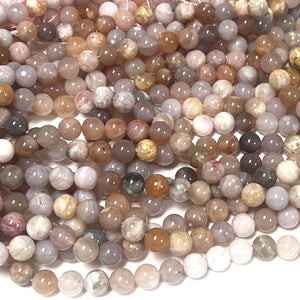 Australian Agate 8mm round natural gemstone beads 15.5" strand - Oz Beads 