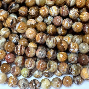 Australian Cat's Eye Opal 8mm round gemstone beads 15.5" strand - Oz Beads 