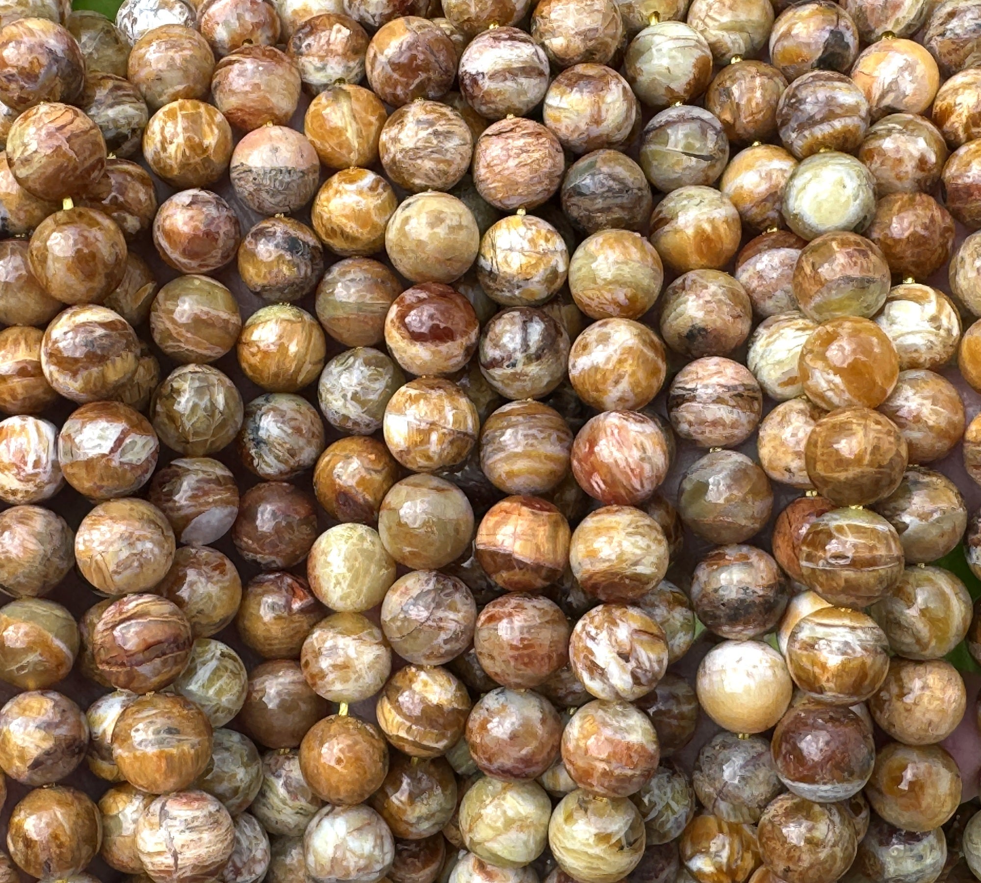 Australian Cat's Eye Opal 8mm round gemstone beads 15.5" strand - Oz Beads 
