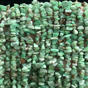 Australian Chrysoprase 6-12mm chip nugget beads natural gemstone chips 16" strand - Oz Beads 