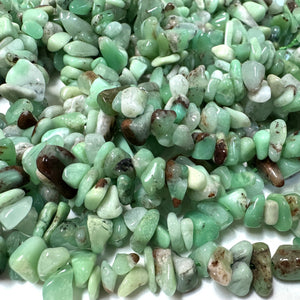 Australian Chrysoprase 6-12mm chip nugget beads natural gemstone chips 16" strand - Oz Beads 