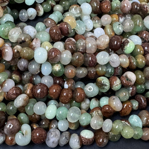 Australian Chrysoprase 8x6mm rounded freeform nuggets natural gemstone beads 15.5" strand - Oz Beads 