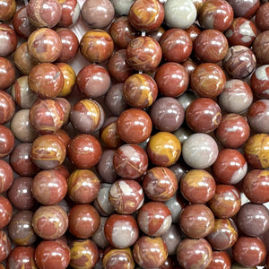 Australian Noreena Jasper 8mm round gemstone beads 15" strand - Oz Beads 