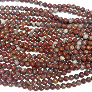 Australian Noreena Jasper 8mm round gemstone beads 15" strand - Oz Beads 