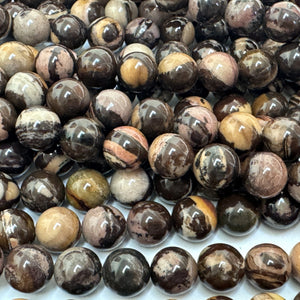 Australian Outback Jasper 8mm round gemstone beads 16" strand - Oz Beads 