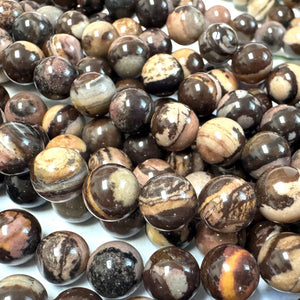 Australian Outback Jasper 8mm round gemstone beads 16" strand - Oz Beads 