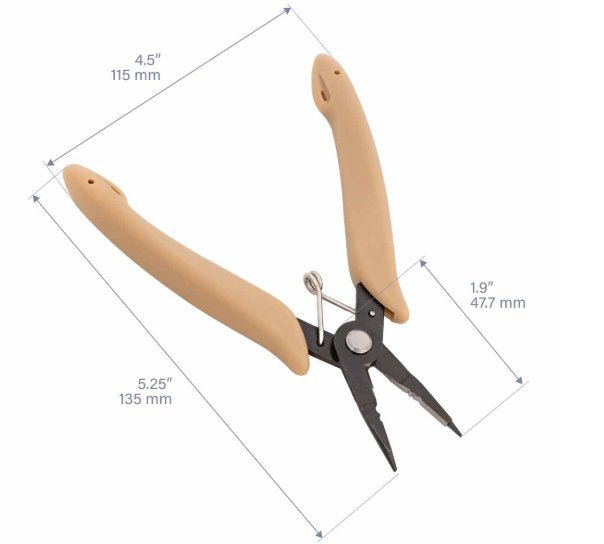 Beadsmith All-in-One Pliers - Round Nose, Chain Nose, Crimper, Cutter - Oz Beads