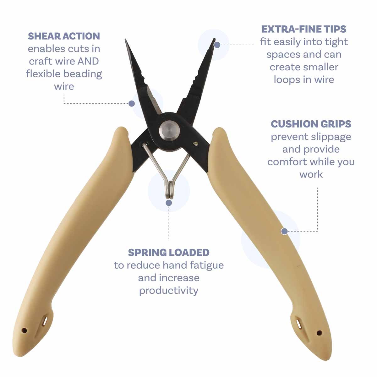 Beadsmith All-in-One Pliers - Round Nose, Chain Nose, Crimper, Cutter - Oz Beads
