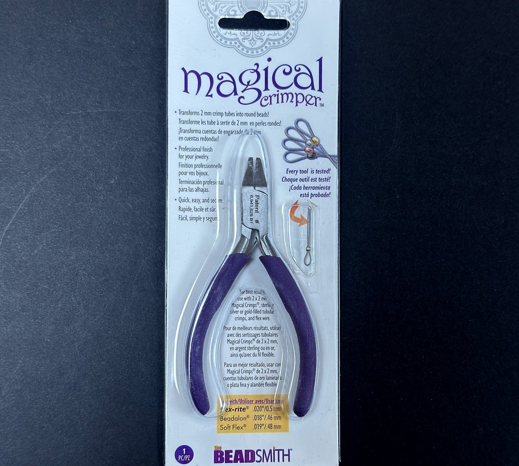 Beadsmith Magical Crimper Pliers, magical crimp forming tool - Oz Beads