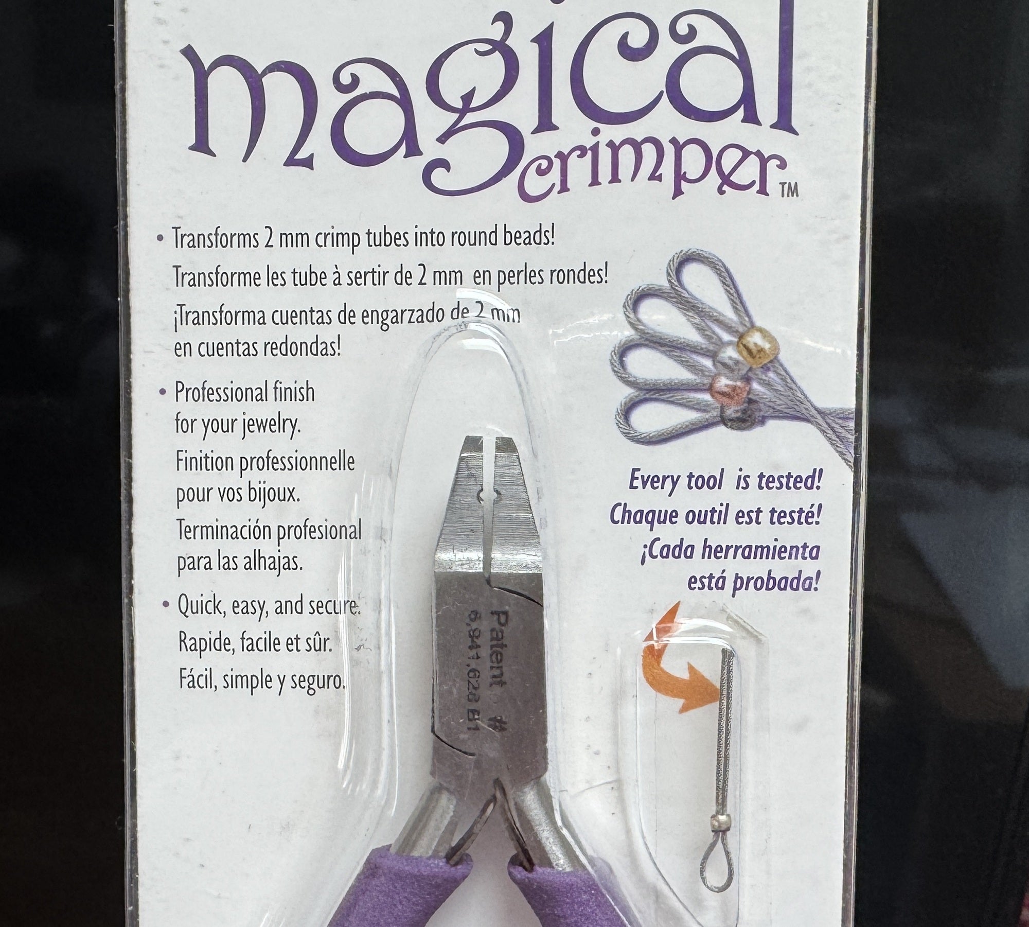 Beadsmith Magical Crimper Pliers, magical crimp forming tool - Oz Beads