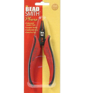 Beadsmith Milan Round Nose Pliers with cutter, Made in Italy - Oz Beads 