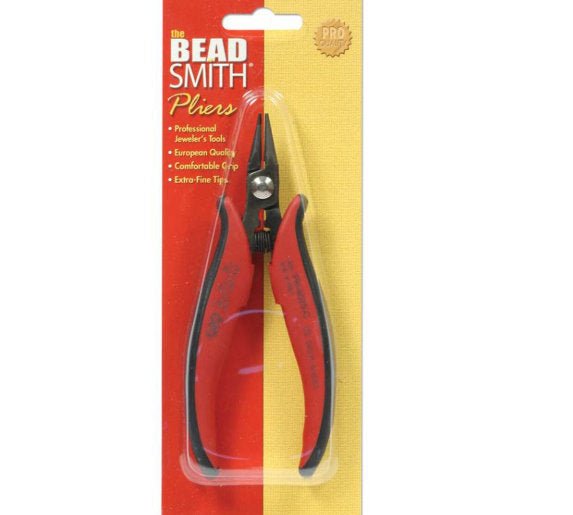 Beadsmith Milan Round Nose Pliers with cutter, Made in Italy - Oz Beads 