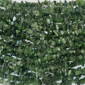 Canadian Jade 6-10mm chip beads natural gemstone chips 32" strand - Oz Beads 