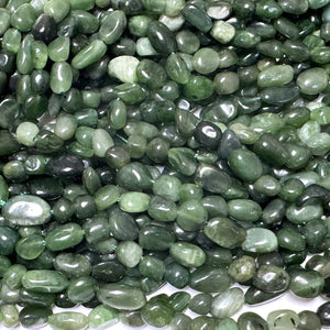 Canadian Jade 7-10mm nuggets natural gemstone beads 16" strand - Oz Beads 