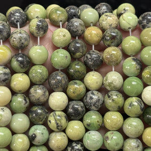 Chrysoprase 10mm round beads natural gemstone beads 38cm strand - Oz Beads 