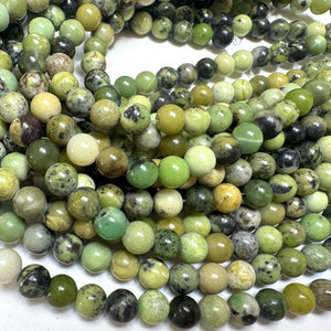 Chrysoprase 6mm round beads natural gemstone beads 14.5" strand - Oz Beads 
