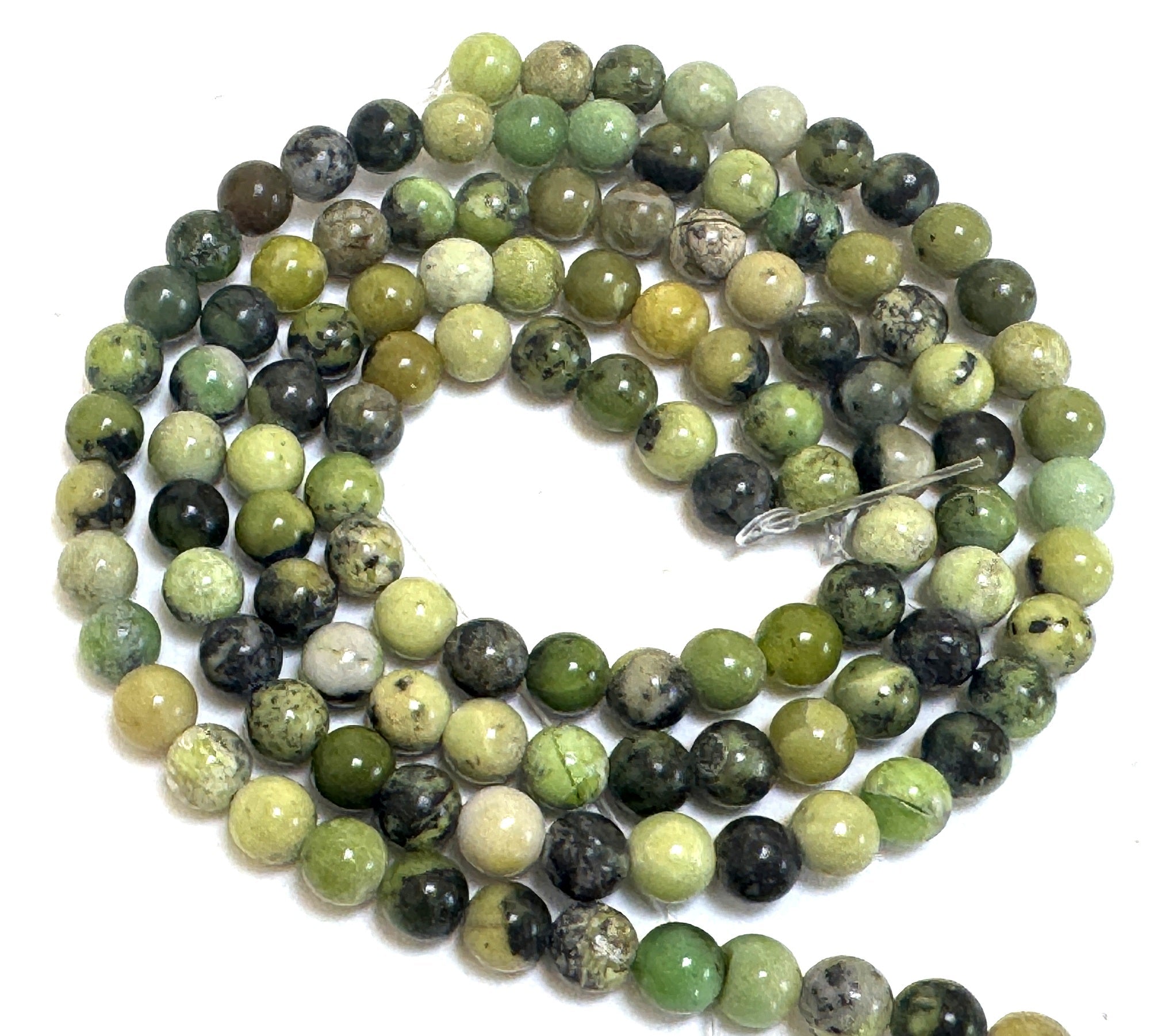 Chrysoprase 6mm round beads natural gemstone beads 14.5" strand - Oz Beads 