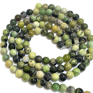 Chrysoprase 6mm round beads natural gemstone beads 14.5" strand - Oz Beads 