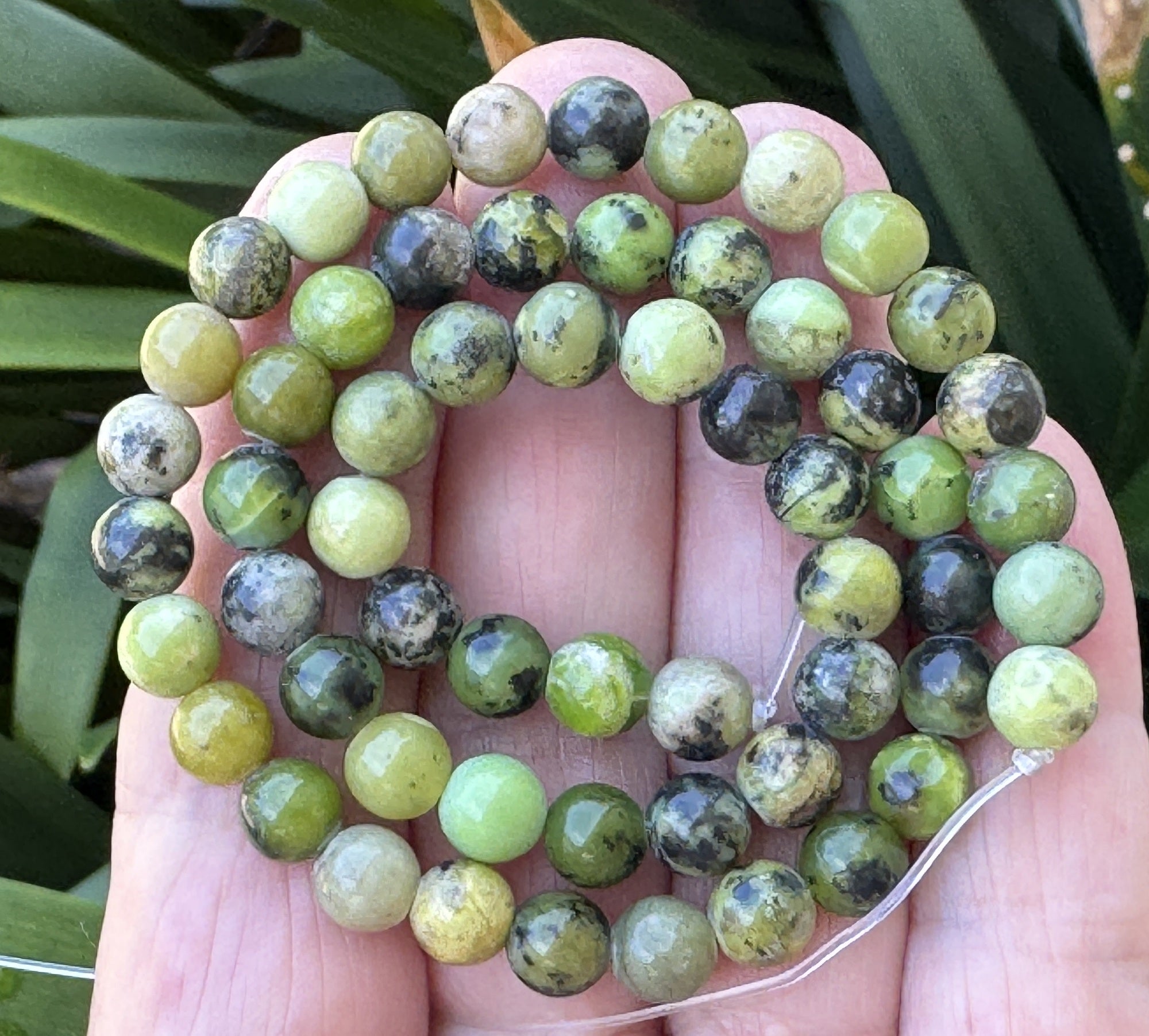 Chrysoprase 6mm round beads natural gemstone beads 14.5" strand - Oz Beads 