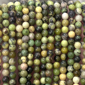 Chrysoprase 6mm round beads natural gemstone beads 14.5" strand - Oz Beads 