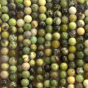 Chrysoprase 6mm round beads natural gemstone beads 14.5" strand - Oz Beads 