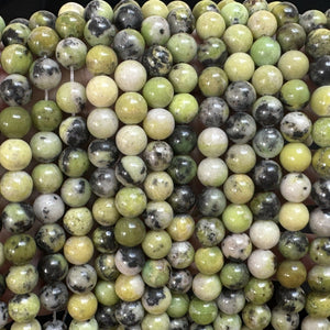 Chrysoprase 8mm round beads natural gemstone beads 15" strand - Oz Beads 