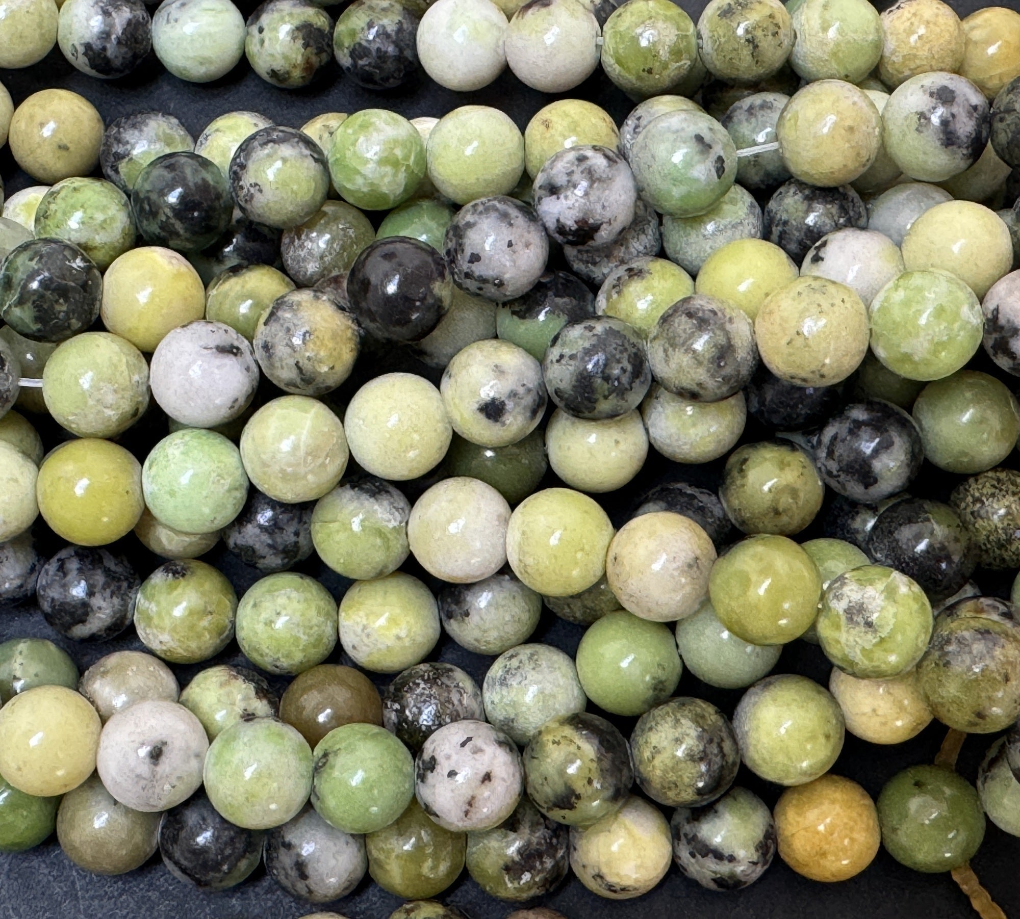 Chrysoprase 8mm round beads natural gemstone beads 14.5" strand - Oz Beads 