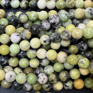 Chrysoprase 8mm round beads natural gemstone beads 14.5" strand - Oz Beads 