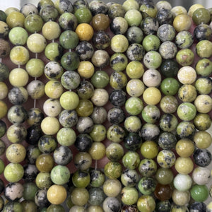 Chrysoprase 8mm round beads natural gemstone beads 14.5" strand - Oz Beads 