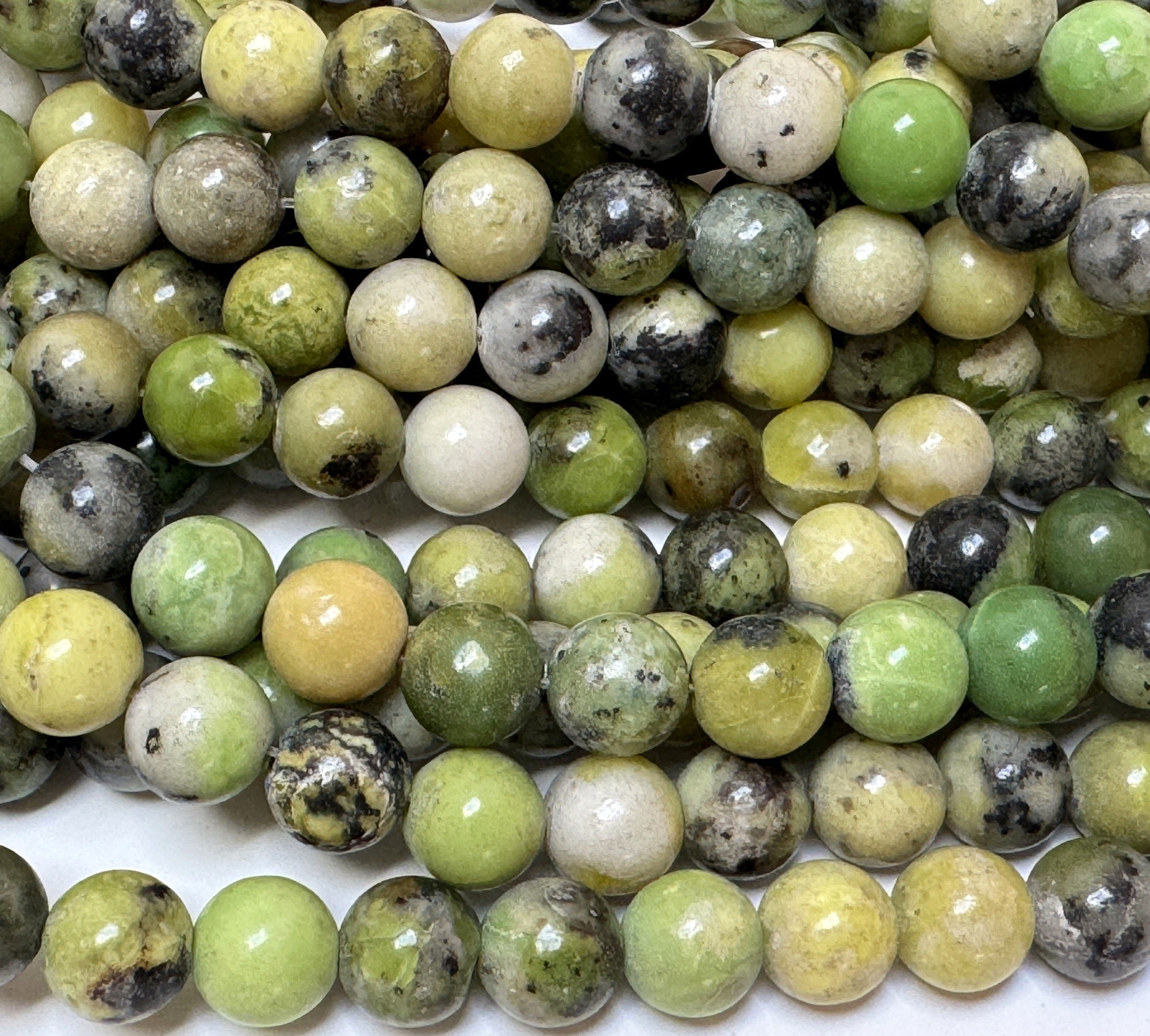 Chrysoprase 8mm round beads natural gemstone beads 14.5" strand - Oz Beads 